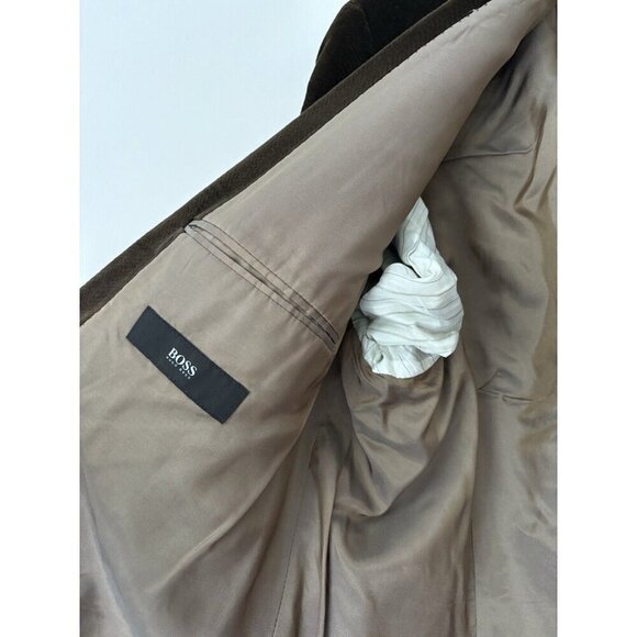 Hugo Boss Mens Blazer Sport Coat 3 Button Casual Jacket Size 46R plushy‎ Velvet - Picture 5 of 8